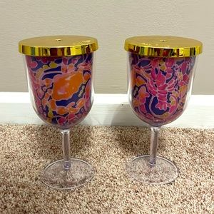 Lily Pulitzer wine glasses